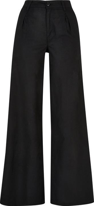 Urban Classics Ladies High Linen Mixed Wide Leg Pants