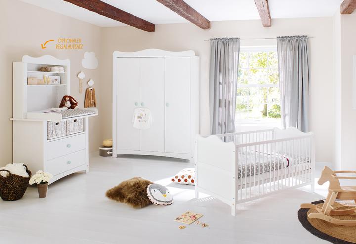 Florentina (Lit de bébé, Unité de changement, Armoires pour enfant)