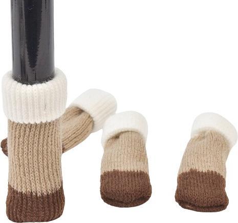 Actual product image Esmée Stoff Stuhlbein Stulpen Schutz Tisch / Stuhl / Boden Schoner - 4er Set