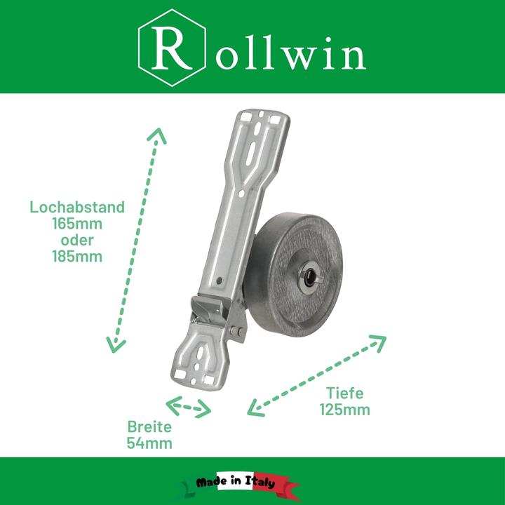 Actual product image Rollwin Roller shutter belt winder flush-mounted 165mm to 185mm hole spacing adaptable for wall box with