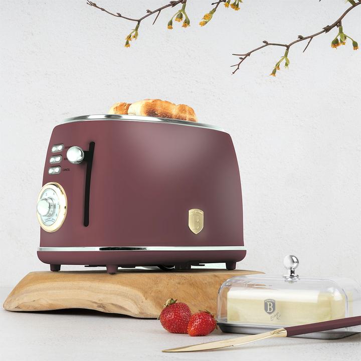 Produktbild BerlingerHaus Toaster mit 6 RÃ¶ststufen, bordeaux