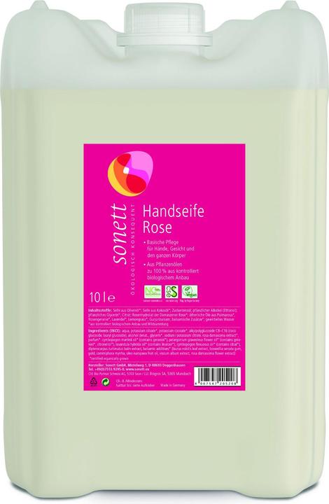 Actual product image Sonett Hand Soap Rose Bidon 10 lt (Liquid soap, 10000 ml)