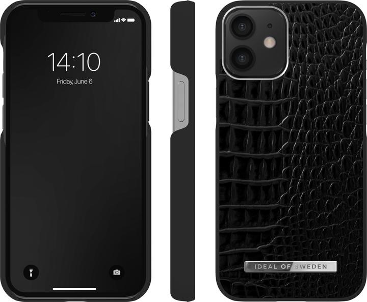 Immagine prodotto iDeal Of Sweden Designer Copertina rigida Neo Noir Croco Argento (Apple iPhone 12 mini)