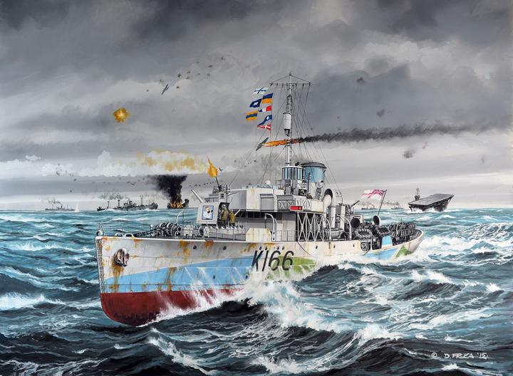 Actual product image Revell Flower Class Corvette (early)