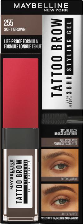 Actual product image Maybelline New York Tattoo Brow 36H Styling Gel (225 Soft Brown)