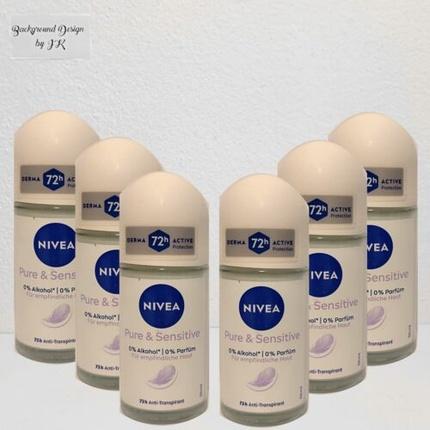 Immagine prodotto NIVEA Pure & Sensitive Anti-Transpirant Roll-On 50ml (Roll-on, 50 ml)