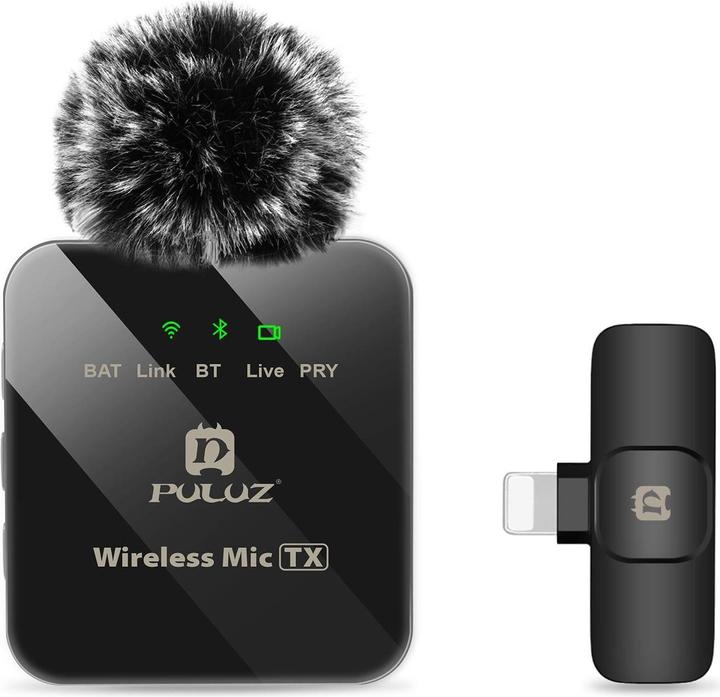 Image du produit Puluz drahtloses Lightning Lavalier Mikrofon
