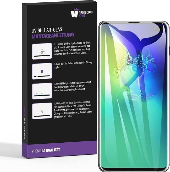 Produktbild Protectorking 3x tempered 9H Panzerglas HD KLAR UV-Liquid (3 Stück, Samsung Galaxy S10+)