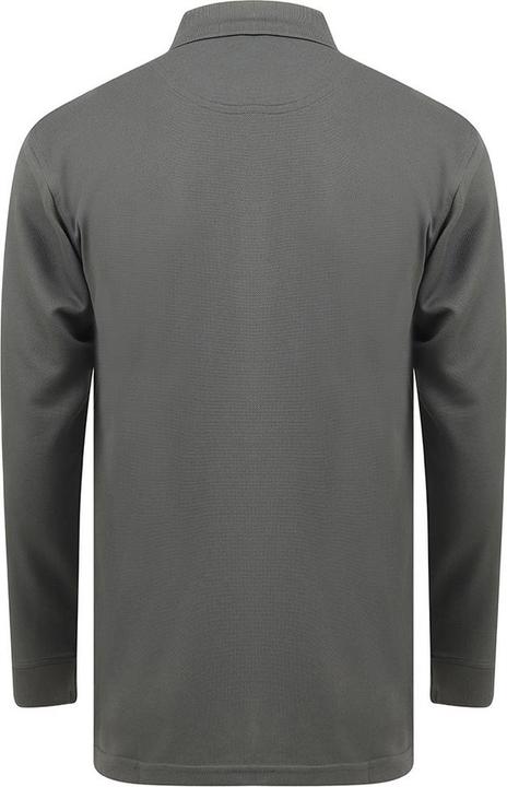 Actual product image Henbury Mens Coolplus Moisture Wicking Long Sleeve Polo Shirt (4XL)