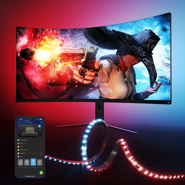 Produktbild Govee LED Stripe Gaming G1 (RGBW, 200 cm, Indoor)