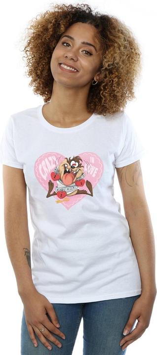 Immagine prodotto Looney Tunes Taz Valentine's Day Crazy In Love Maglietta Donna (S)