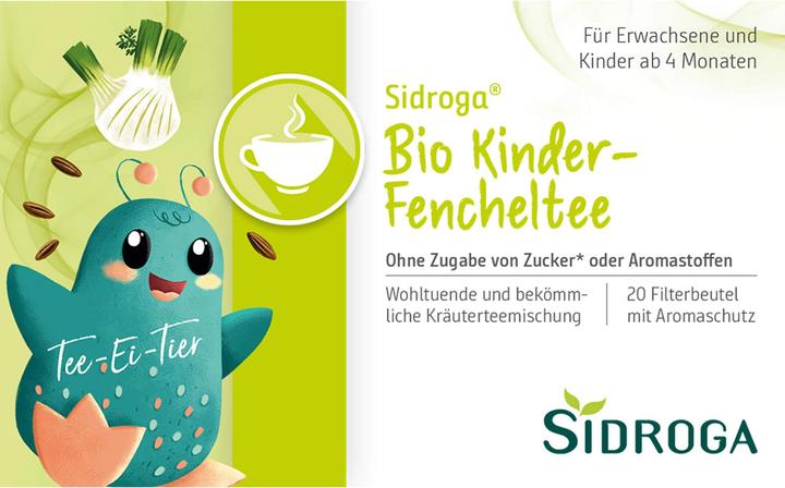 Immagine prodotto Sidroga Tè al finocchio biologico per bambini (40 g)