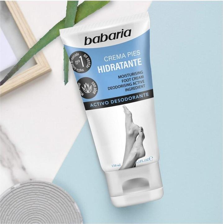Actual product image Babaria Crema Hidratante Pies Aloe 150ml (Foot cream & foot gel, 150 ml)