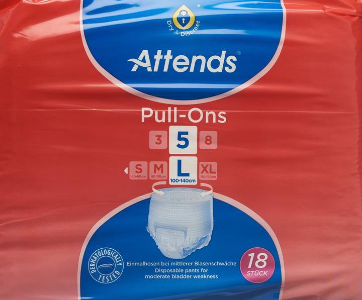 Actual product image Attends Pull Ons 5 L (18 x, L)