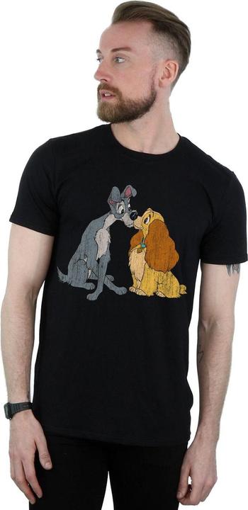 Produktbild Disney Lady And The Tramp Distressed Kiss TShirt (M)