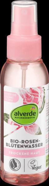 dm alverde Bio-Rosenblütenwasser (100 ml, Gesichtsspray)