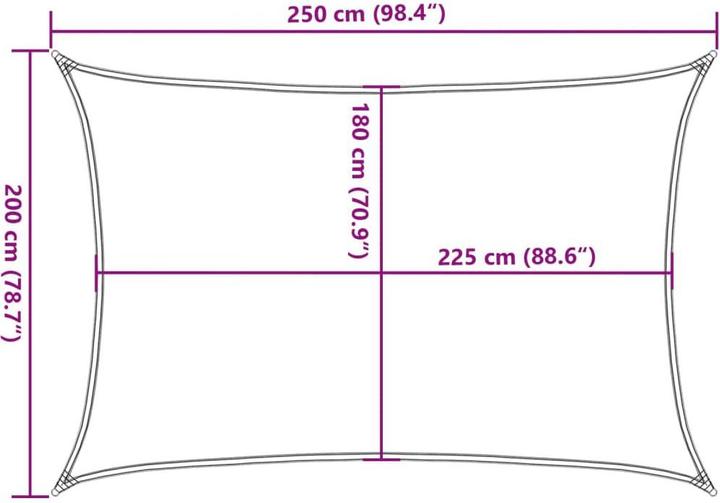 Produktbild VidaXL Sonnensegel (200 x 250 cm)
