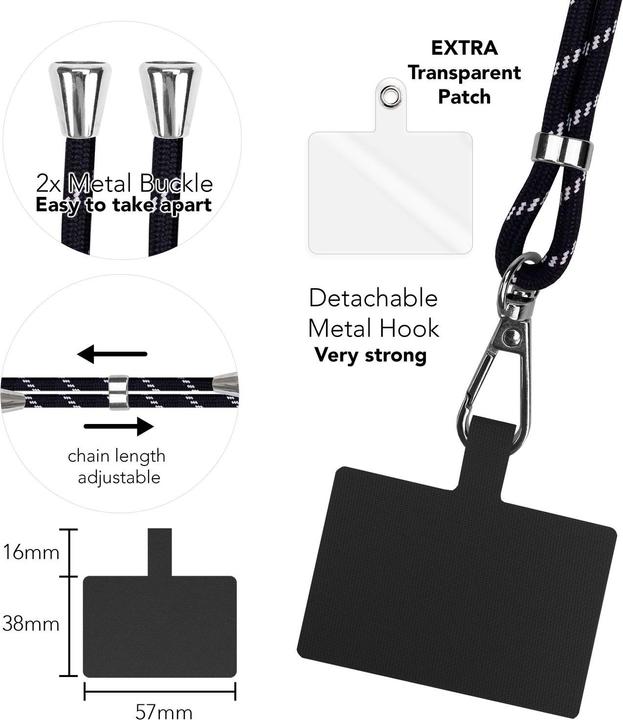 Produktbild Nalia Universal Handykette zum Umhängen mit Pad