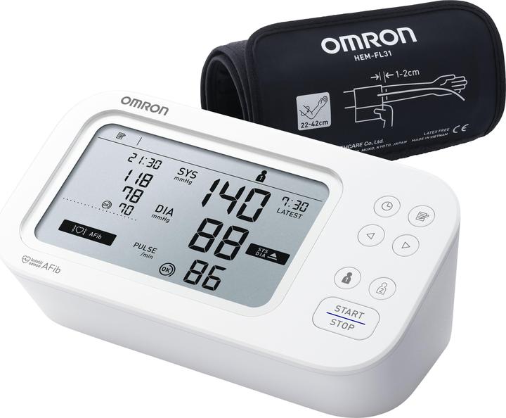 Immagine prodotto Omron Misuratore di pressione da braccio M6 COMFORT AFIB (Sfigmomanometro per braccio)