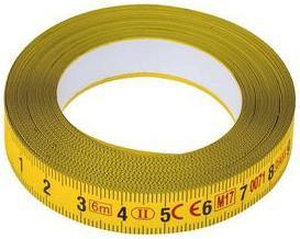 Immagine prodotto Bahco Nastro di misura adesivo in acciaio "R" L-6m. Scala di 13 mm da sinistra a destra (600 cm)