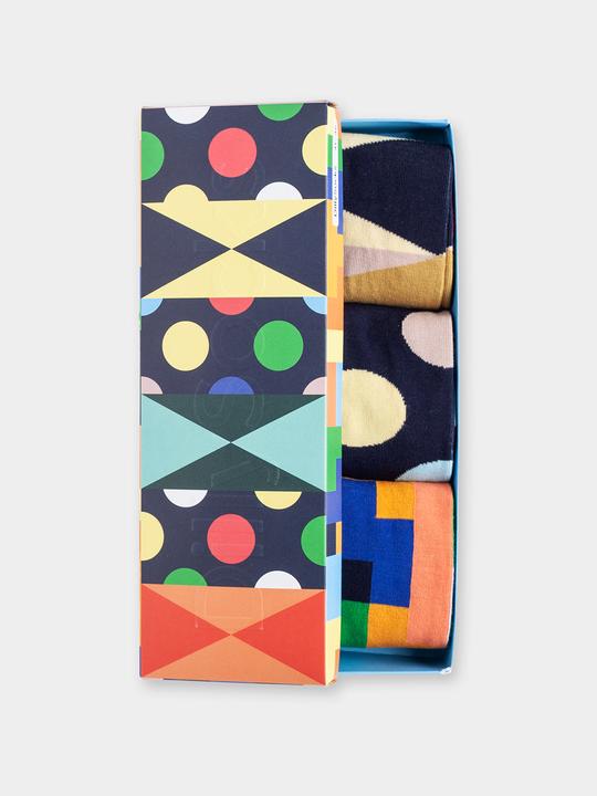 Image du produit DillySocks Illusion géométrique (boîte de 3) (36 - 40)