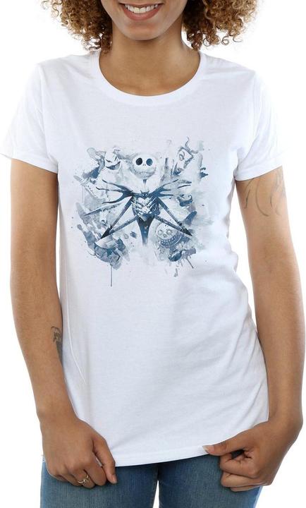 Immagine prodotto Disney Nightmare Before Christmas Paint Spray Carers Maglietta Donna (XL)