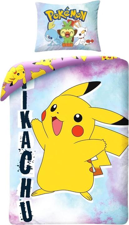 Produktbild MCU Pokemon Pikachu Bettwäsche - 140x200 cm Kissen und Decke