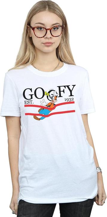 Actual product image Disney Womens/Ladies Goofy By Nature Cotton Boyfriend T-Shirt (S)
