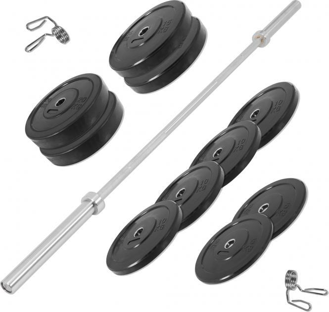 Produktbild Gorilla Sports Langhantelset Bumper Plates (1 x 140 kg)