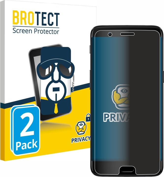 Produktbild BROTECT Sichtschutzfolie Anti-Spy Privacy Folie Blaulicht-Schutz (2 Stück, OnePlus 5)