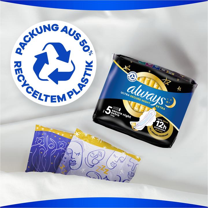 Image du produit Always Ultra Secure Night Extra (22 x, Tampons sanitaires)