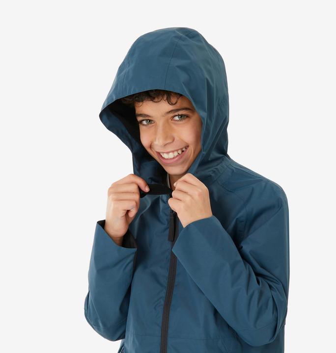 Produktbild Quechua Wanderjacke MH500 Kinder Gr. 122–170 wasserdicht Wandern blau (6, 7, 8)