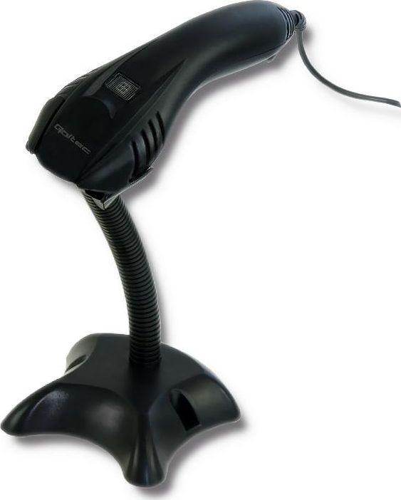 Actual product image Qoltec 50861 Wired Laser Barcode Scanner 1D (1D barcodes)