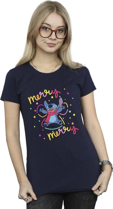 Image du produit Disney - T-shirt LILO & STITCH MERRY RAINBOW - Femme (L)