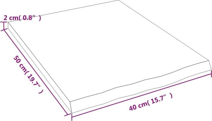 Actual product image VidaXL Emerald (40 x 50 x 2 cm)