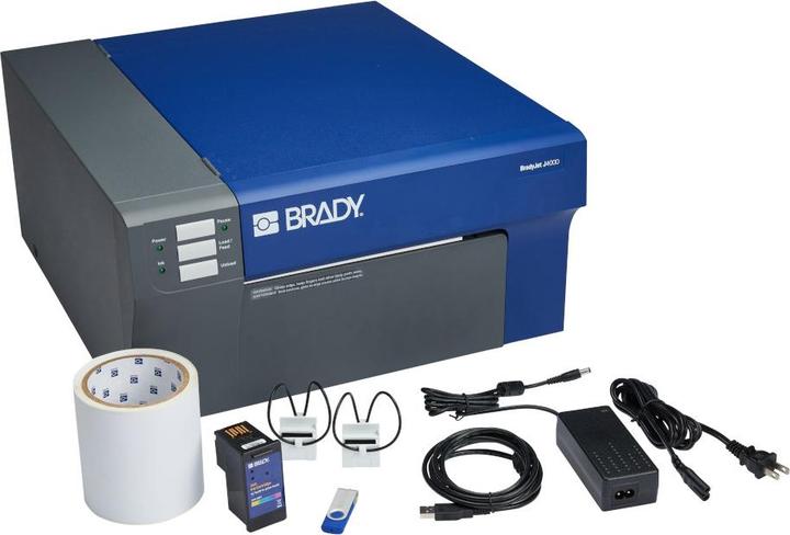 Produktbild Brady BradyJet J4000 Farbetikettendrucker - EU, Inkjet-Druck, max. Breite 203.20 mm, 4.800dpi, USB