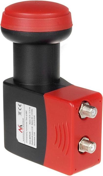 Maclean MCTV-670 MCTV-670 TWIN 2 Ricevitore LNB 0,1 dB Switch Alto Guadagno (Doppio LNB, Unisato)