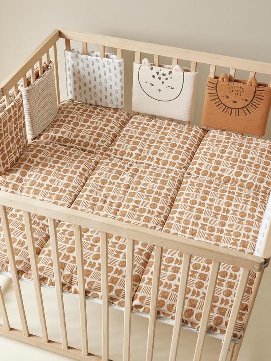 Actual product image Vertbaudet Baby bed surround/playpen cushion ETHNIC with recycled polyester