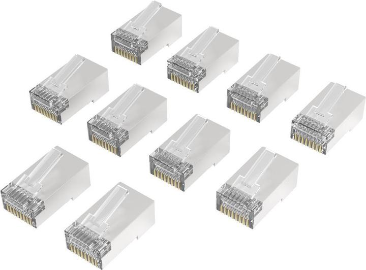 Produktbild Hama Netzwerkstecker, CAT-6a, 10 Gbit/s, geschirmt, 10 Stück (Netzwerkkabel Stecker)