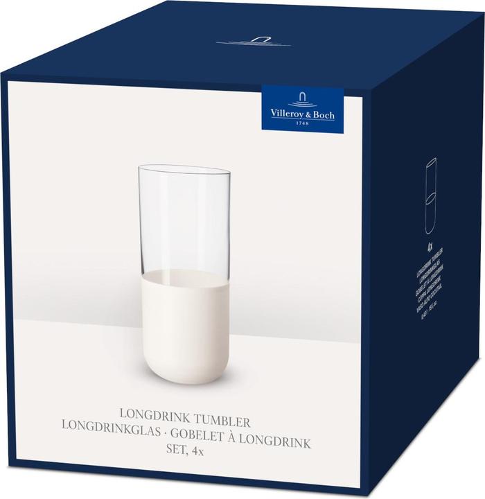 Produktbild Villeroy & Boch Longdrink-Glas, Set 4tlg. Manufacture Rock blanc (0.30 l, 4 x)