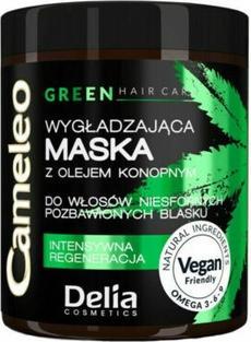 Actual product image Delia Cosmetics Cameleo - Green Hair Care smoothing mask with hemp oil for unruly hair 250ml (250 ml)