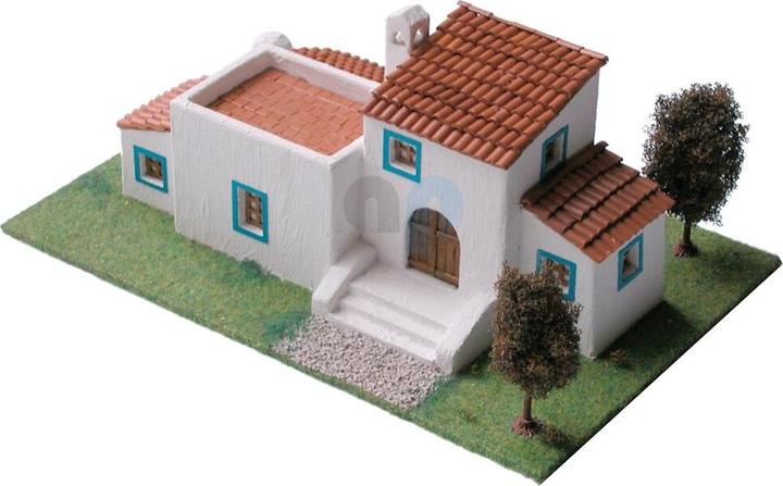 Produktbild Block Cuit. 3D Keramik-Modelbausatz -Traditionelles Ibiza-Haus (26 x 10 x 22 cm)