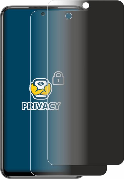 Produktbild BROTECT Sichtschutzfolie Anti-Spy Privacy Folie Blaulicht-Schutz (2 Stück, Xiaomi Redmi Note 10 5G)