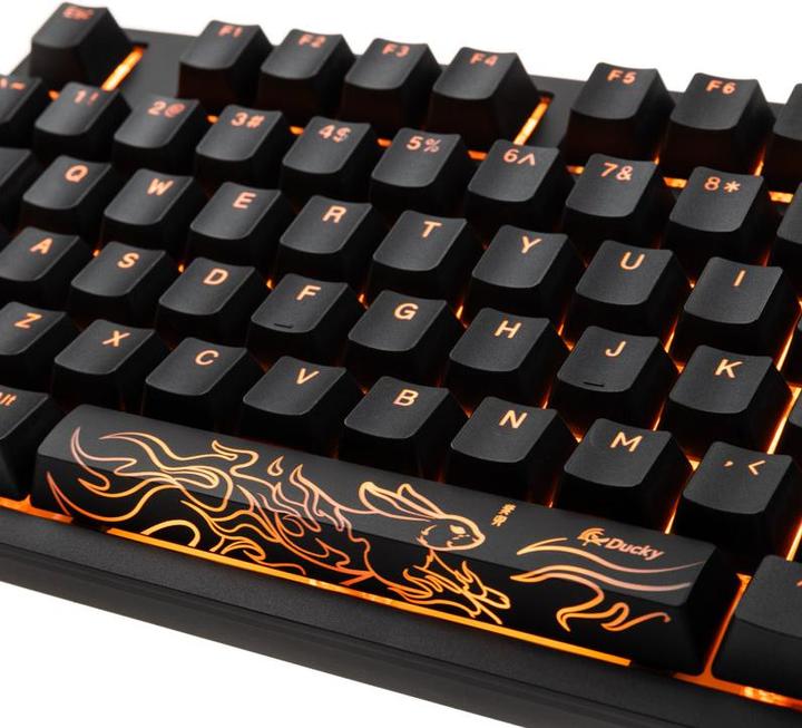 Image du produit Ducky Clavier de jeu Shine 7 PBT, MX-Red, RGB LED - blackout (US) (US, Filaire)
