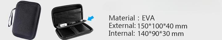 Image du produit Only-Bags.Store Étui pour disque dur 2.5 Étui de protection portable pour disque dur externe