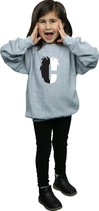 Actual product image Disney Girls Alphabet C Is For Cruella De Vil Sweatshirt (140, 146)