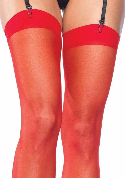 Actual product image Leg Avenue Skin Stockings Red (One size)