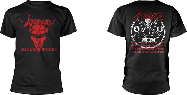 Venom Black Metal Red Print