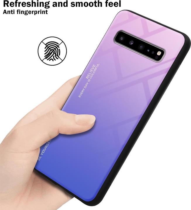 Image du produit Cadorabo Couverture en verre TPU 2 couleurs (Samsung Galaxy S10 5G)