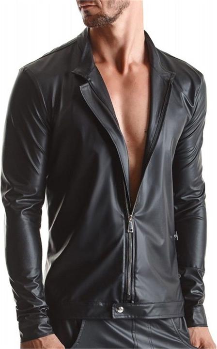 Produktbild Regnes Fetish Planet Herren Wetlook Jacke "RMGiorgio001" (XXL)